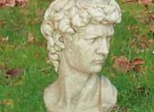 busto David in cemento bianco, Bs06