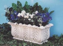 flower box white cement, Vs158