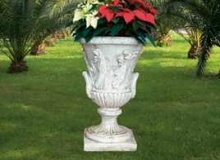 Garden white cement Pot, Vs03