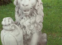 Lion Animal Garden white cement, An09S