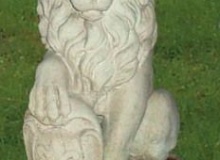 Lion Animal Garden white cement, An15S