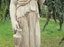 Ebe statua in cemento bianco, TSA04C