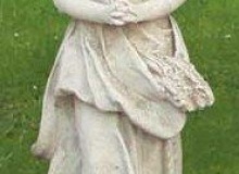 Statua campagnola cemento bianco, TSA62